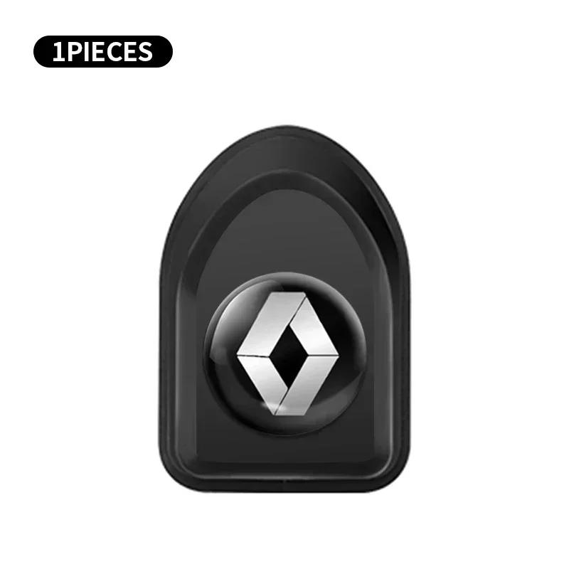 1/2/4PCS Mini Car Hooks Black Plastic Self Adhesive Invisible Hooks For Renault Clio Laguna 2 Megane 2 3 Duster RS Accessories S888