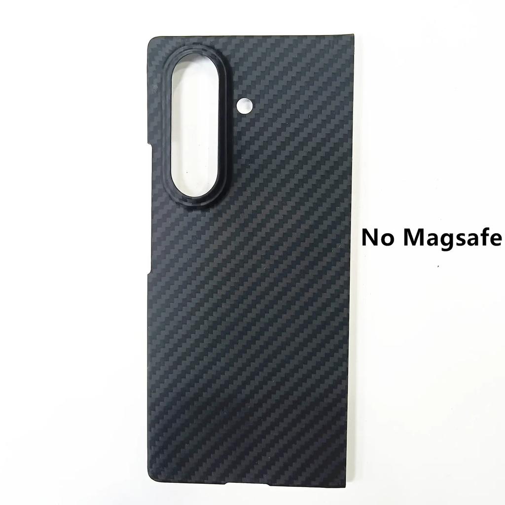 Real Aramid Carbon Fiber For Magsafe Case For Samsung Galaxy Z TriFold Matte Magnetic Woven Scenery View Shockproof Back Cover