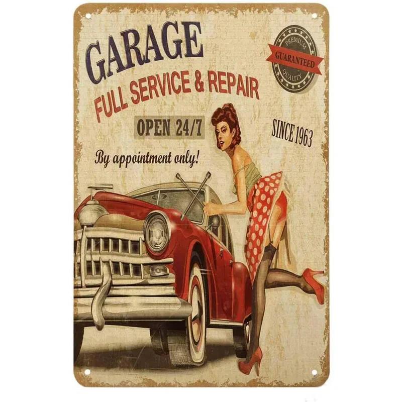 Vintage Tiki-Inspired Man Cave Signs - "Tool Rules", a Farm Fresh Decoration for Garage,Garden,Home,Cafe, Living Room, Club,