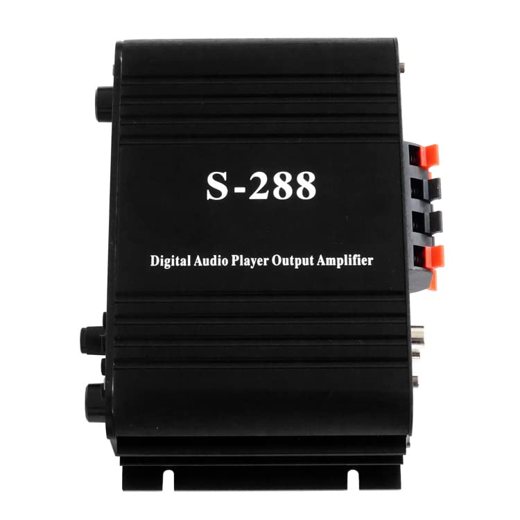 Multifunctional 4ch Audio Amplifier 4 X 40W General Purpose Small Amplifier Microphone Input Compatible Karaoke Compatible MP3 Player Included