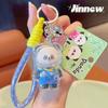 With Panda Transparent Shell Keychain Cute Cartoon Highgloss Acrylic Doll Craft