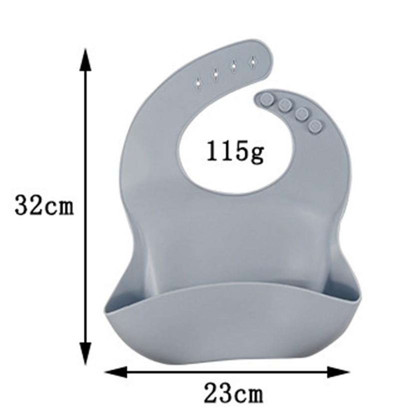 5 шт./компл. набор посуды для кормления детей, мягкая силиконовая миска, тарелка, нагрудники, ложка, вилка, чашка, детская посуда