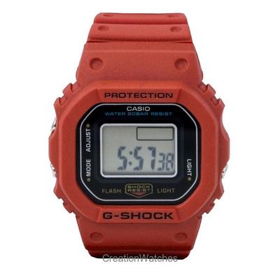 G-Shock Нано Цифровые Красные Био-смола Ремешок Кварцевые DWN-5600-4 200М Унисекс Часы