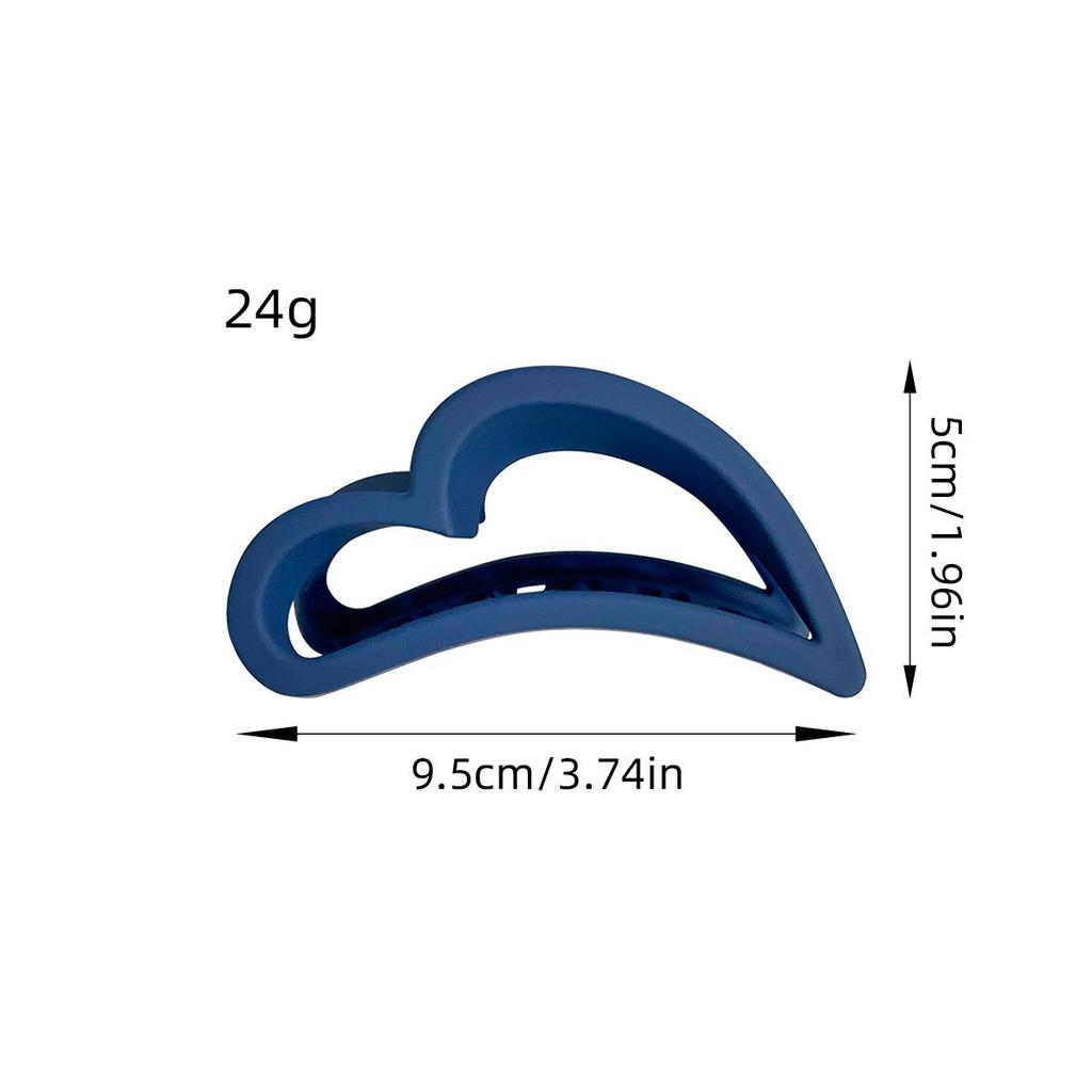 Заколка для волос в форме сердца с матовым эффектом «Любовь» Корейская мода для женщин и девочек, заколки-заколки для волос, однотонные головные уборы, аксессуары для волос