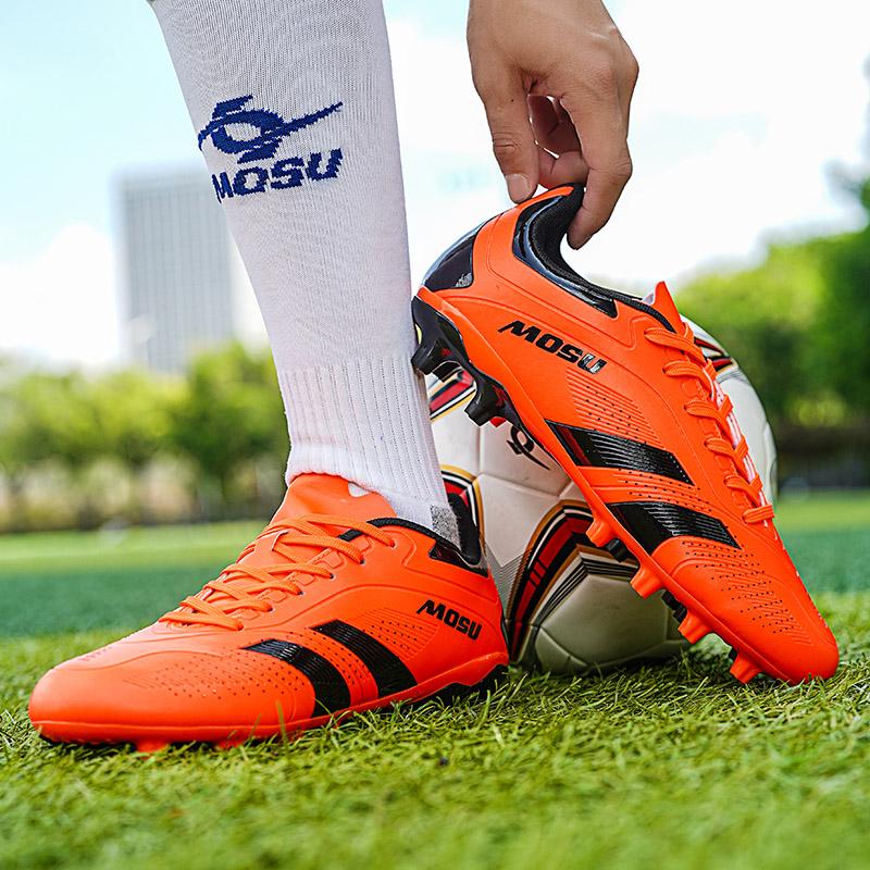36-45Унисекс футбольные бутсы мужские высокие профессиональные тренировочные футбольные бутсы с длинными шипами спортивные футбольные бутсы