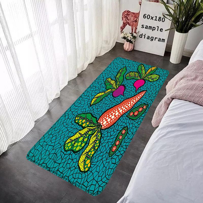 House Entrance Doormat Hallway Carpet Yayoi Kusama Pumpkin Living Room Rugs Foot Carpets Bath Rug Floor Mats Non-slip Home Decor