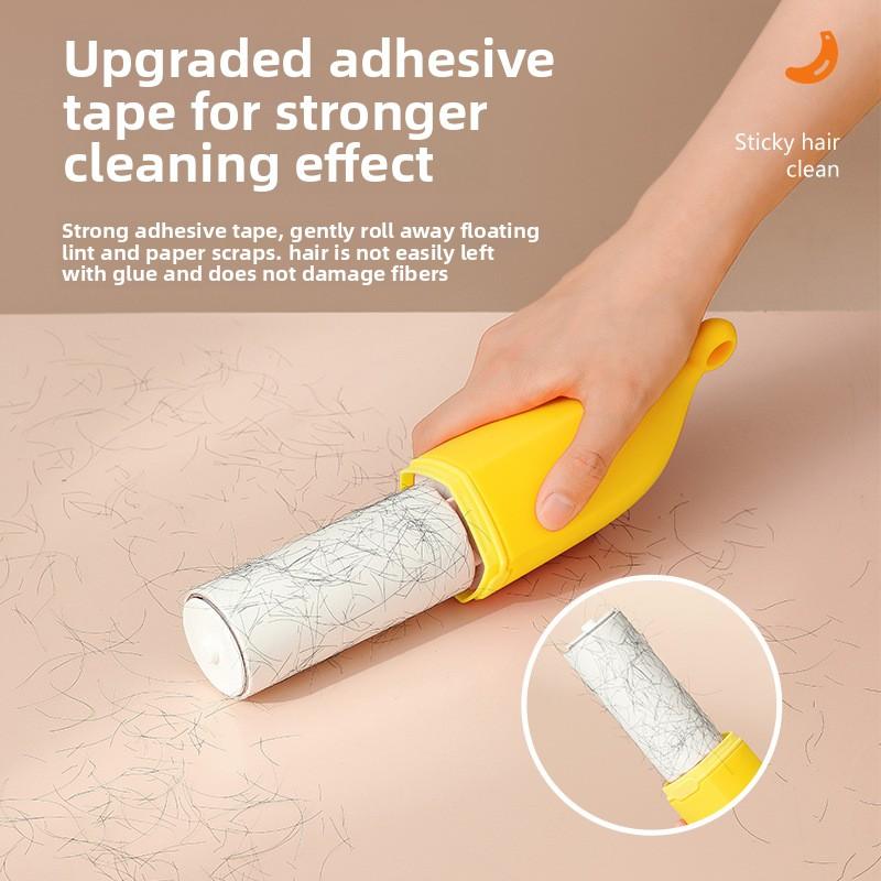 Ролик для удаления ворса Banana, средство для удаления шерсти домашних животных, двусторонний, щетка для удаления катышков с одежды и ткани