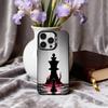 Крутой чехол для телефона C-Chess A-Art для iPhone17,16,15,14,13,12,11 Plus,Pro Max Черный Конфетный серебристый чехол для телефона