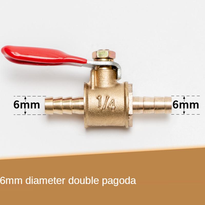 1/8" 1/4'' 3/8'' 1/2'' Латунный маленький шаровой кран с внутренней/наружной резьбой Латунный соединительный элемент для клапана Медный фитинг для труб Муфта-адаптер