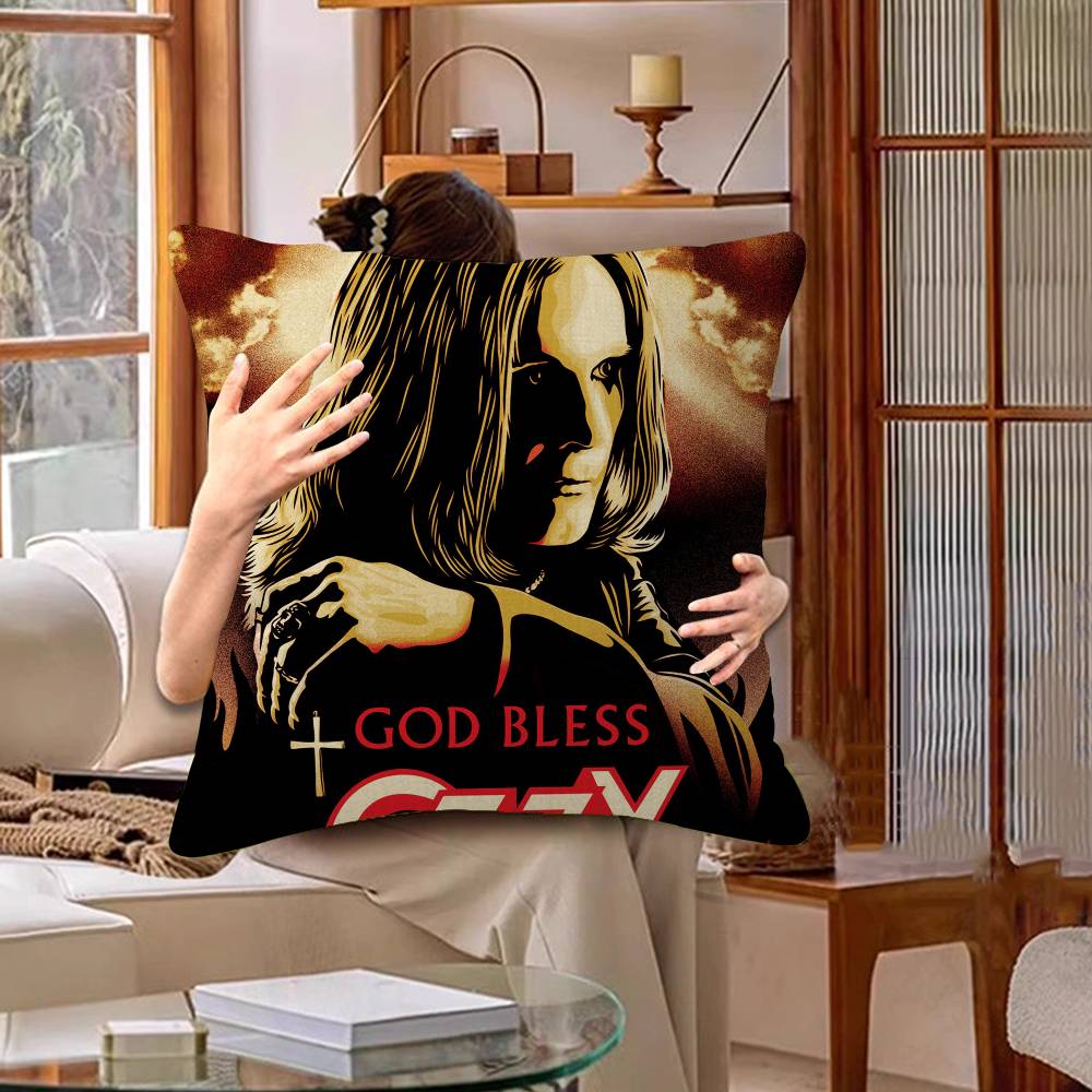 Heavy Metal Band Rock Ozzy Osbourne Band Pillow Gift Home Office Decoration Pillow Bedroom Sofa Car Cushion Coverpillow Case