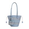 Fashion pure handwoven bag niche single shoulder armpit bag high sense hollow portable tote bag