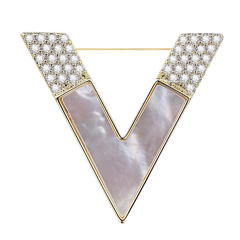 Fashion Brooch, Diamond Studded Brooch, Suit Brooch, Accessories