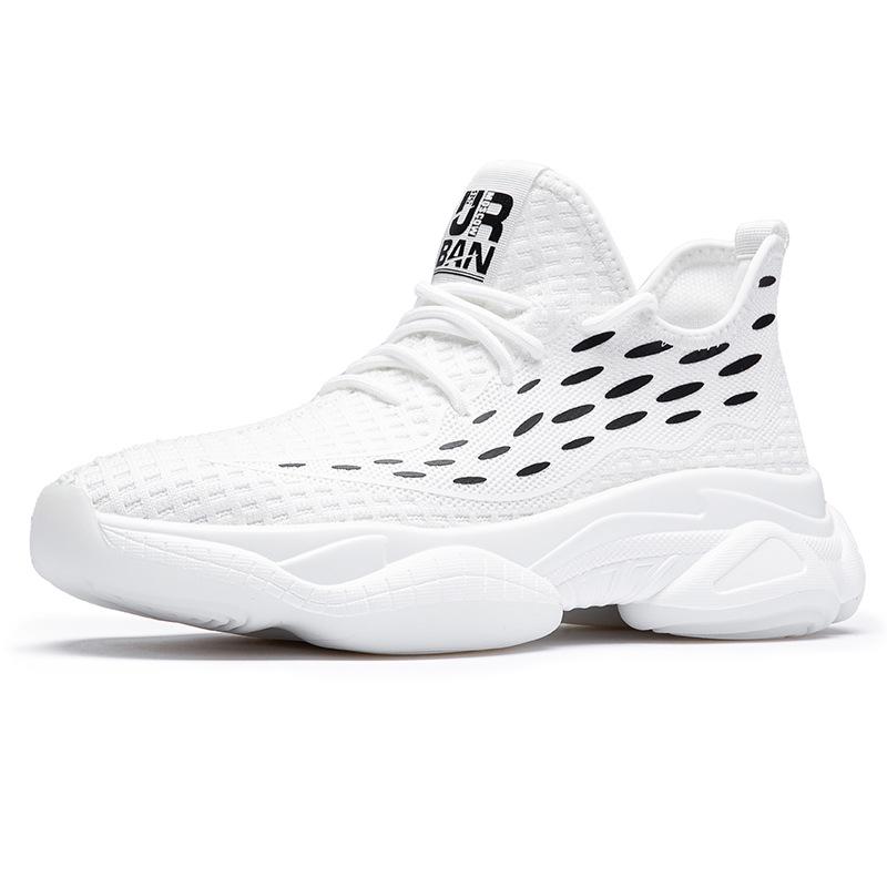 Мужская обувь очень большого размера, новые сетчатые спортивные туфли лето 2025, модная повседневная обувь, папины кроссовки на толстой подошве с внутренней высотой