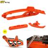 For KTM SX SXF XC 125 200 250 300 350 450 Swingarm Chain Slider Kit CNC Chain Guard Guide Brake Hose Clamp 2012-2018