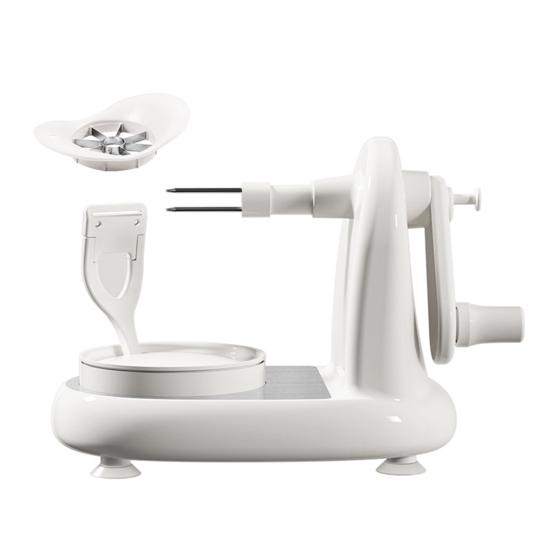 Овощечистка-слайсер с лезвием из нержавеющей стали, присоской, эргономичной ручкой, ручная вращающаяся машина для чистки овощей и фруктов, кухонные гаджеты