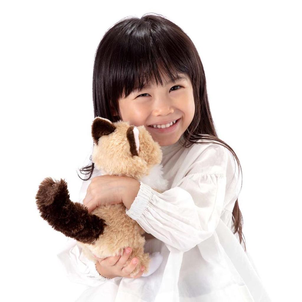 Мягкая игрушка IWAYA Cuddling Mimmy Kitten Muffin, сертифицированная ST Mark для детей от 3 лет, работающая от батареек, электронная тряпичная кукла для домашних животных