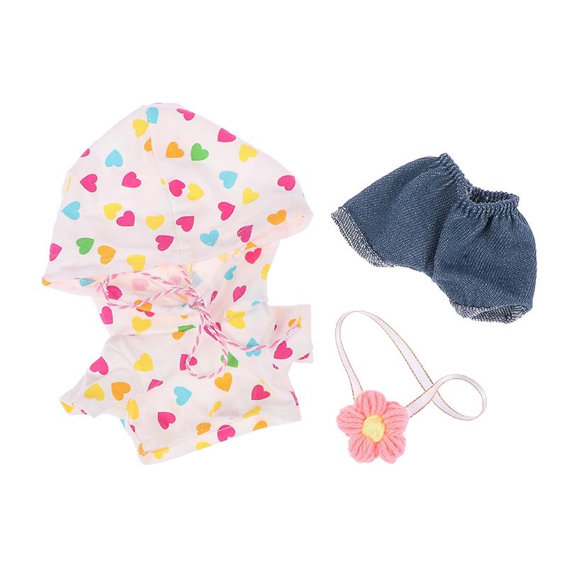 Совершенно новый 20 см хлопок сменная кукольная одежда милое свободное пальто и брюки комплект обуви