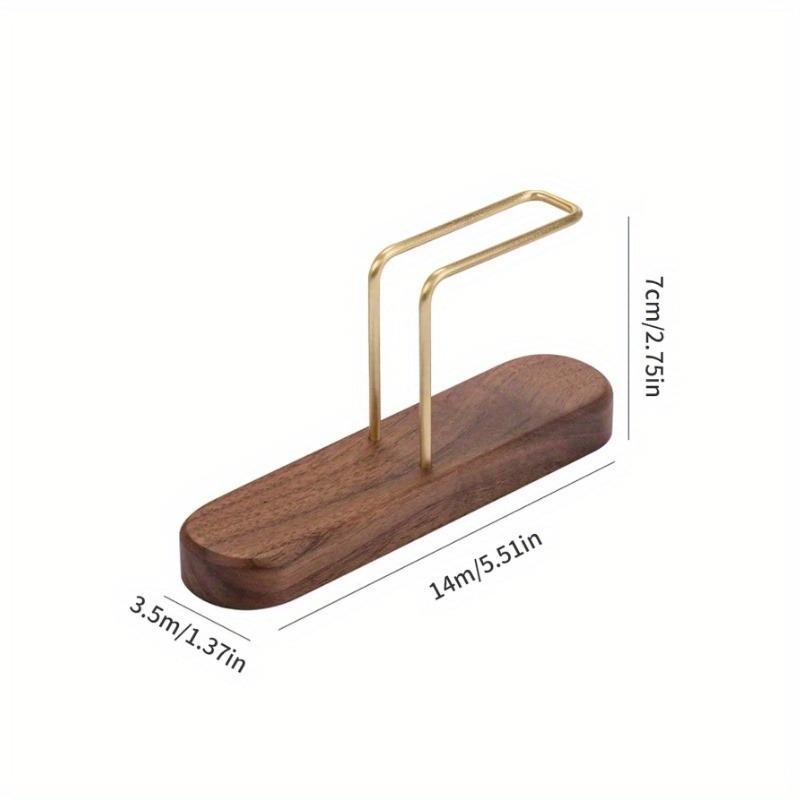 Держатель стойка для фильтровальной бумаги из грецкого ореха, аксессуары для кофе, вместимость 60 шт. бумаги, хранение для веерообразной формы, V-образной формы