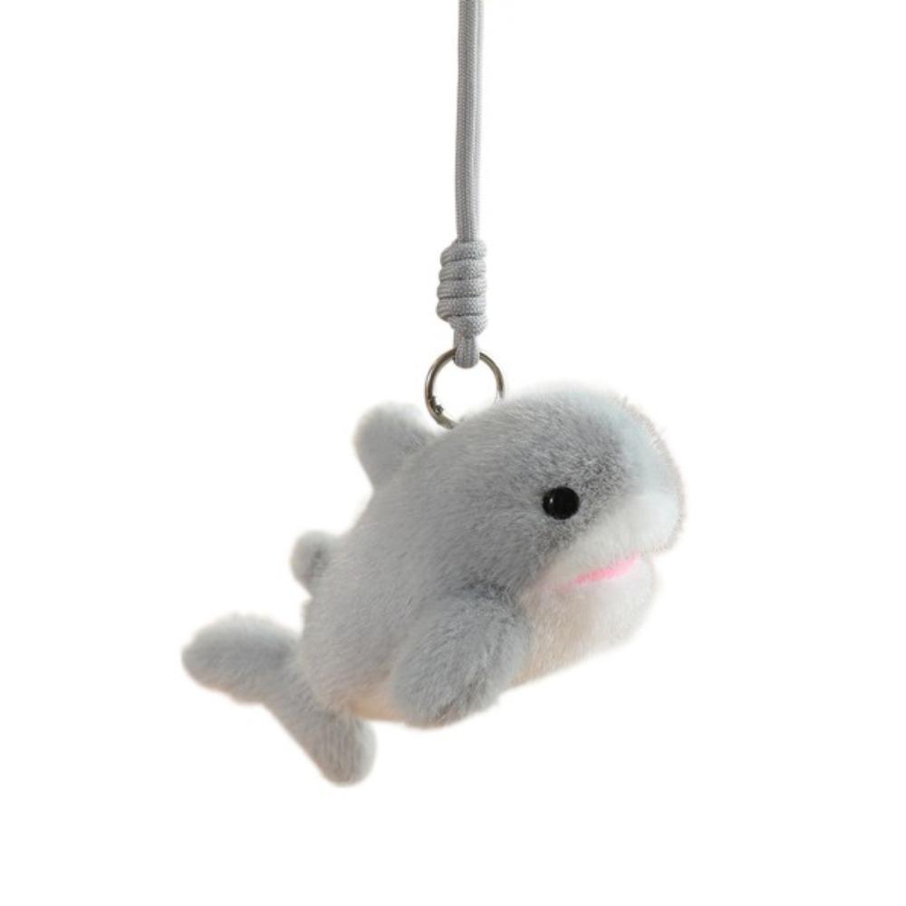 Bag Pendant Dolphin Plush Doll Keychain Ocean Animal Plush Doll Key Rings Kids Holiday Gifts