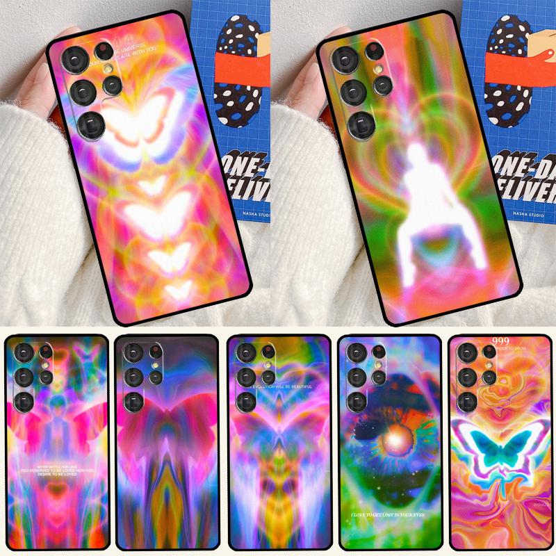 Hot Sell Spiritual Trippy Soft Case For Samsung Galaxy S25 Ultra S9 S10 S20 S22 S21 Plus S23 FE S24 Ultra Funda Cover