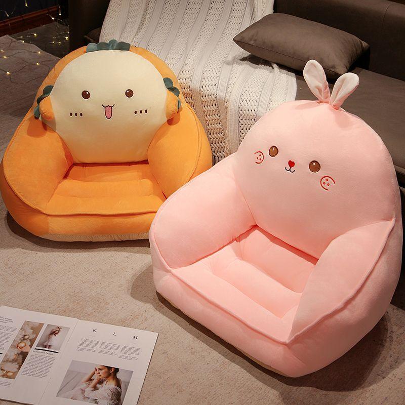 Детская плюшевая подушка, удобная подушка, милое животное, кролик, кошка, свинья, единорог, утка, детские сиденья, чехол для дивана, мультяшный диван