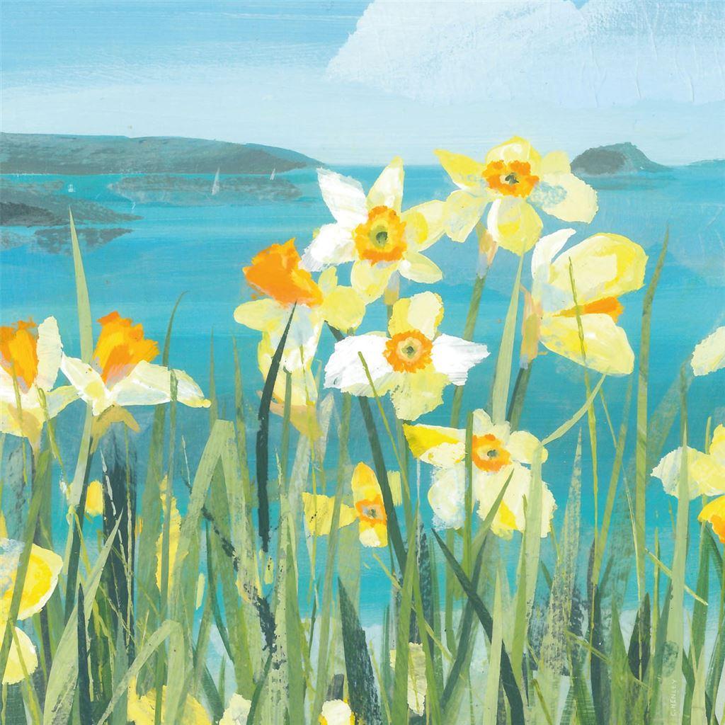 Claire Henley Coastal Spring Stretched Canvas