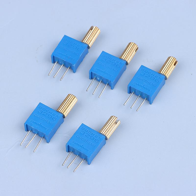 5 шт. 3296 Вт многооборотный регулируемый потенциометр 1K2K5K10K20K50K100K200K500K1M металлический вал длинная ручка