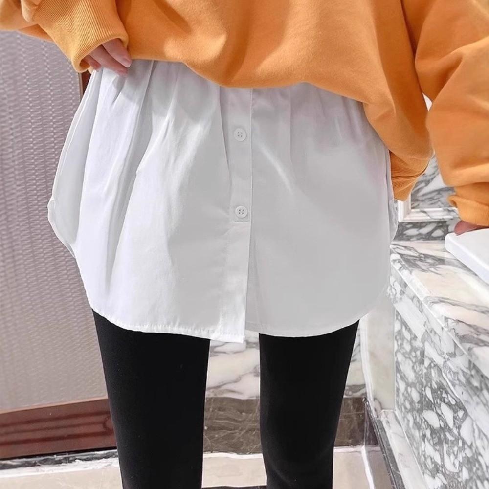 Asymmetric Hem Dance Skirt Adjustable False Hemline Durable Ballet Skirts Girls