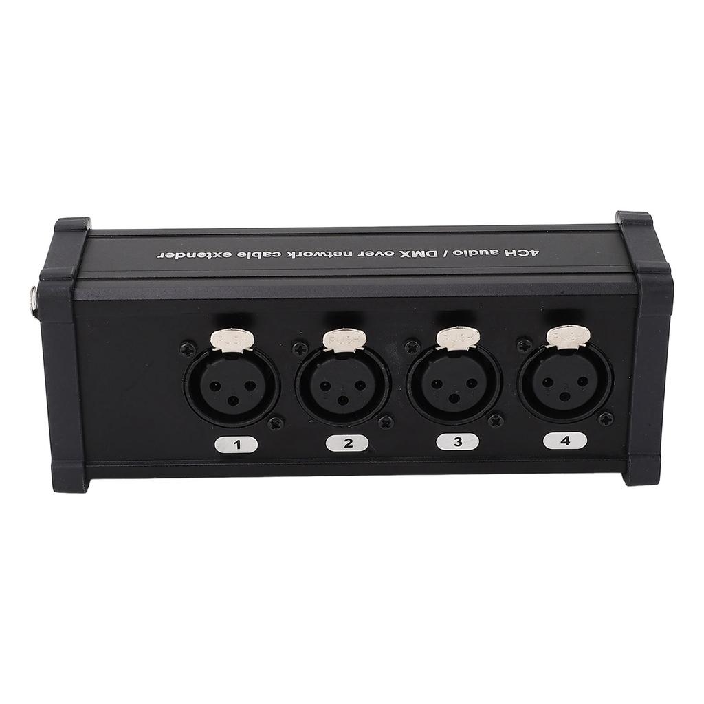 XLR Cable Box Extender 4 Channel Female Lighting Conversion Digital Multi Network XLR Cable Box