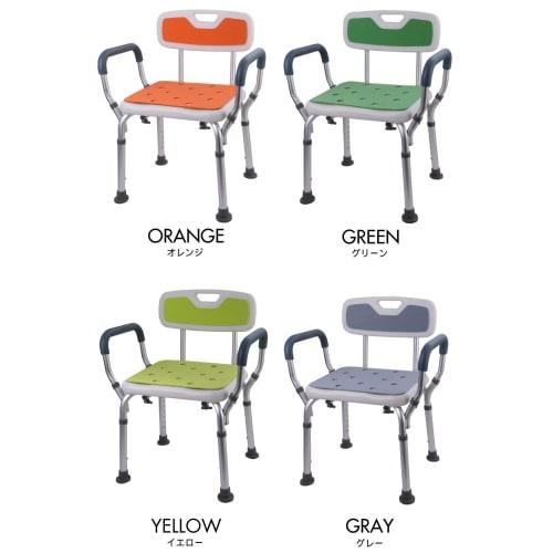 Shower Chair [Featured In Health Magazine "Anshin"! Supervised by an Occupational Therapist] Bathroom Chair, Nursing Care, Bath Stool, 6 Height Adjust