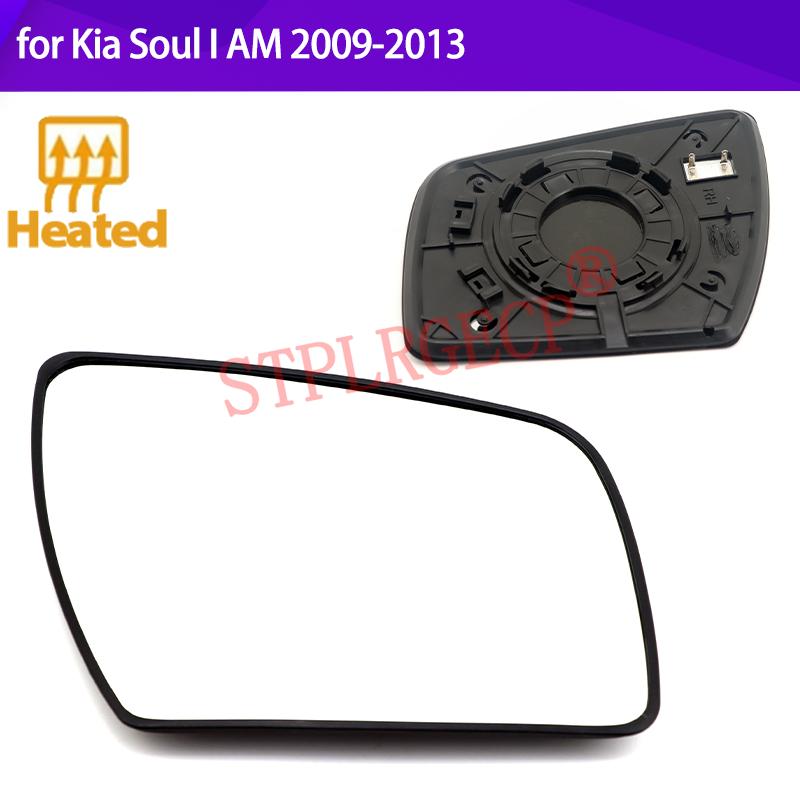 Stplrgecp Passenger Side Driver Side Left Right Door Side Heated Wing Mirror Glass Lens for Kia Soul I AM 2009-2013