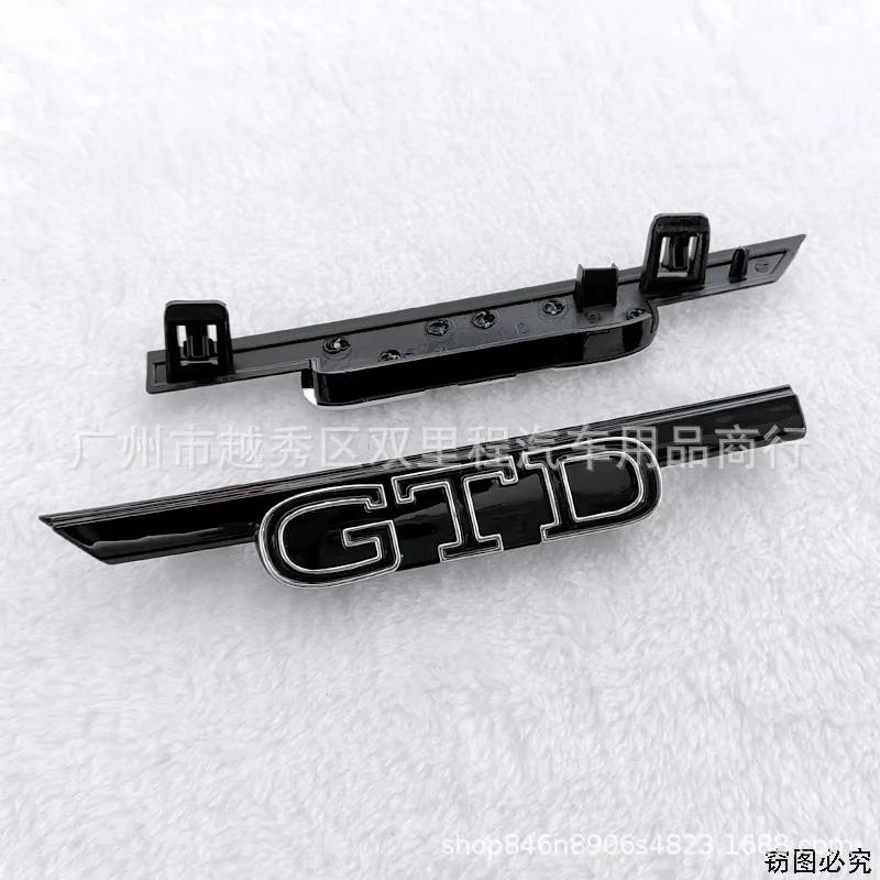 LMN1 VW 2026 Hot 1pcs ABS GTI GTD Logo Car Front Hood Grille Replacement Badge For Volkswagen VW Golf 8 Rline GTI Polo Jetta Touareg