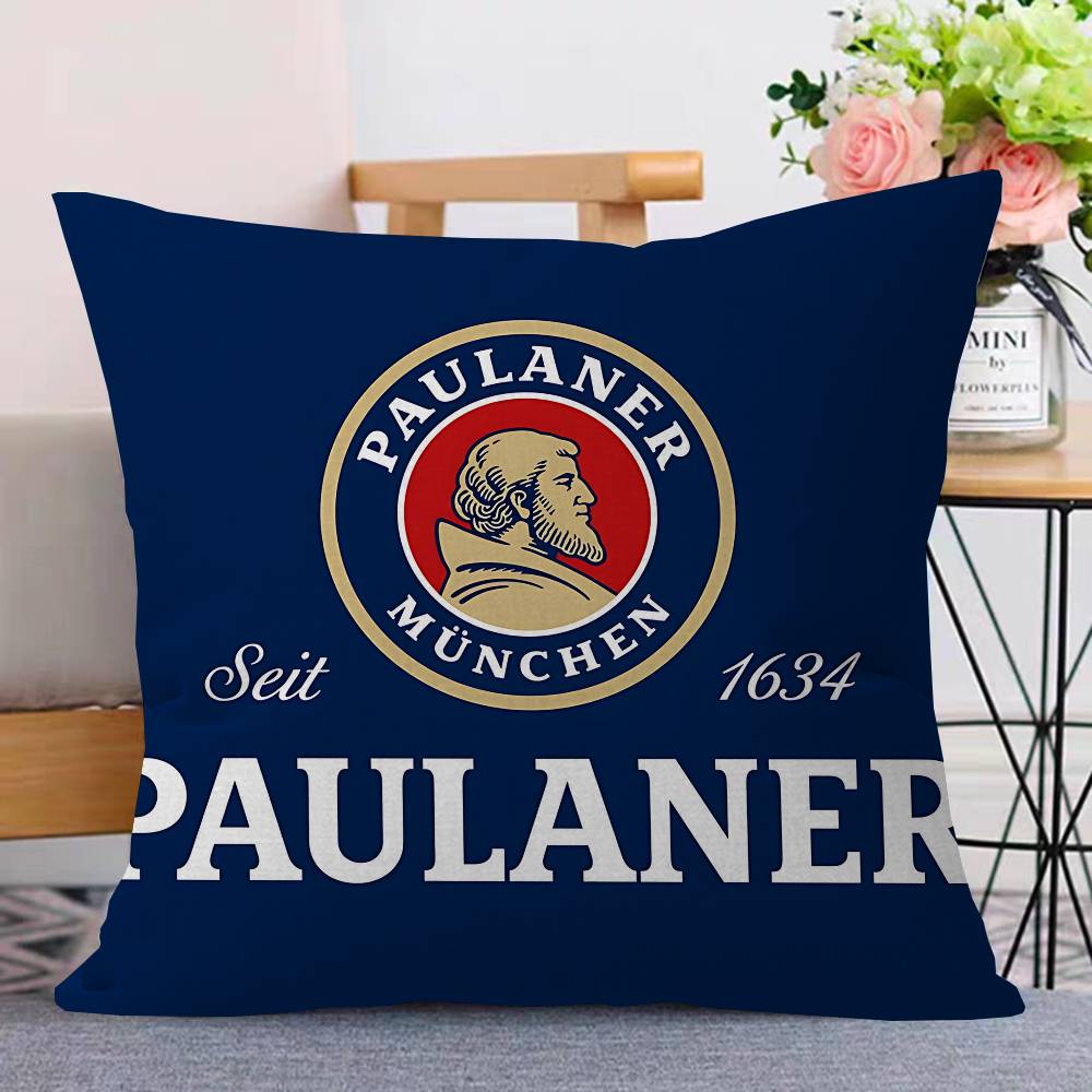 German Beer Paulaner Personalized Pillow Cover Kids Bedroom Wild Party Decor Pillowcase Kid Birthday Shower Gift