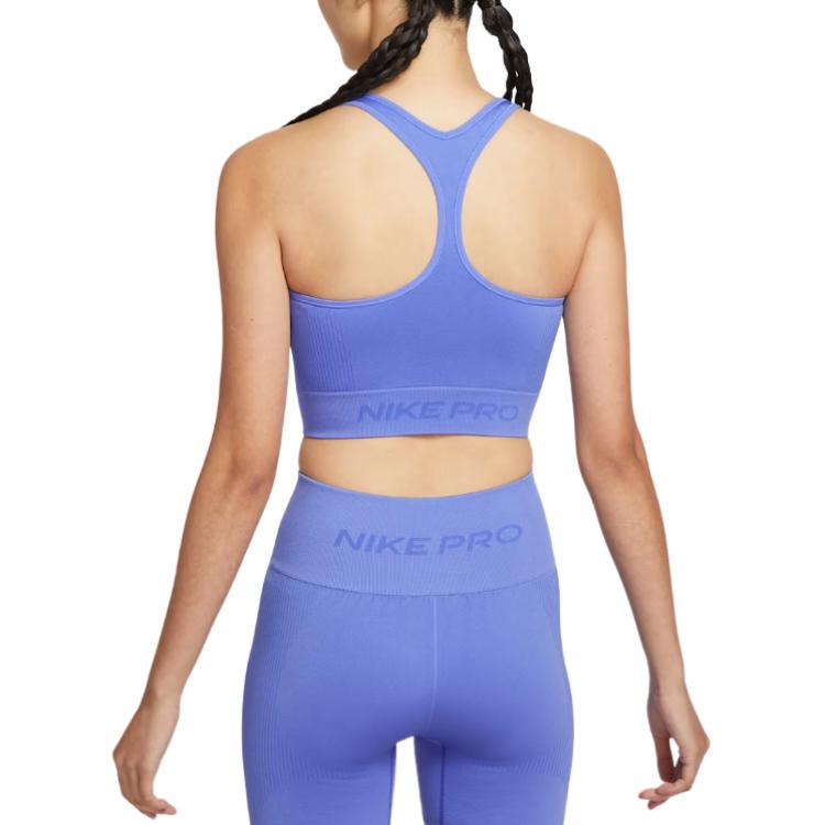Nike Женские спортивные майки без рукавов Сапфирово-синие с дизайном racerback IB9415-570