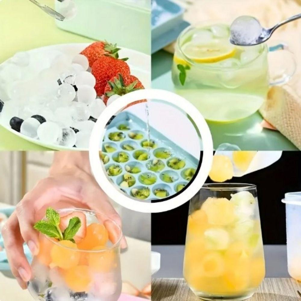 Форма для льда из пищевых продуктов, легко извлекаемая форма для кубиков льда, круглая форма для кубиков льда на 104 отверстия, холодильник