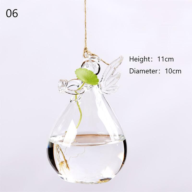 Home Planters Clear Glass Flower Plant Stand Hanging Vase Ball Terrarium Container For Garden And Home Decor