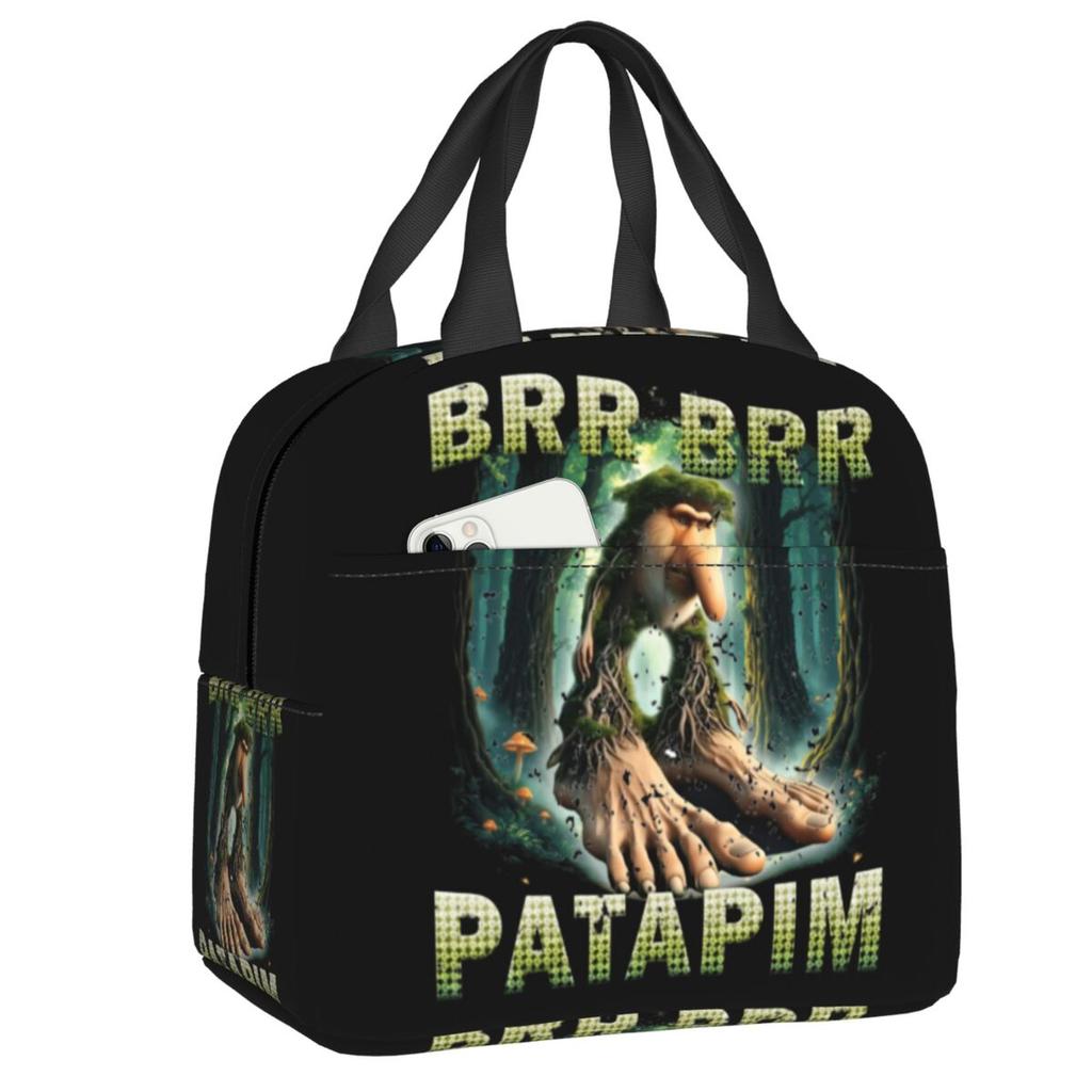 Custom Ballerina Capuchina Italian Brainrot Tung Tung Tung Sahur Lunch Bag Women Thermal Cooler Insulated Lunch Box for Student