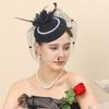 Pearl Vintage Fascinator Hat Exquisite Masquerade Hair Band Retro Bride Headdress  Photography