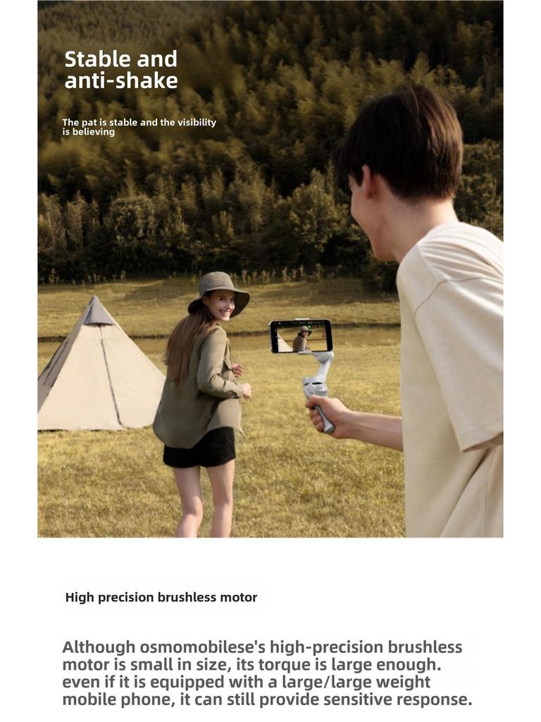 Ручной стабилизатор DJI Osmo Mobile SE: Портативный складной стабилизатор для селфи с защитой от сотрясений