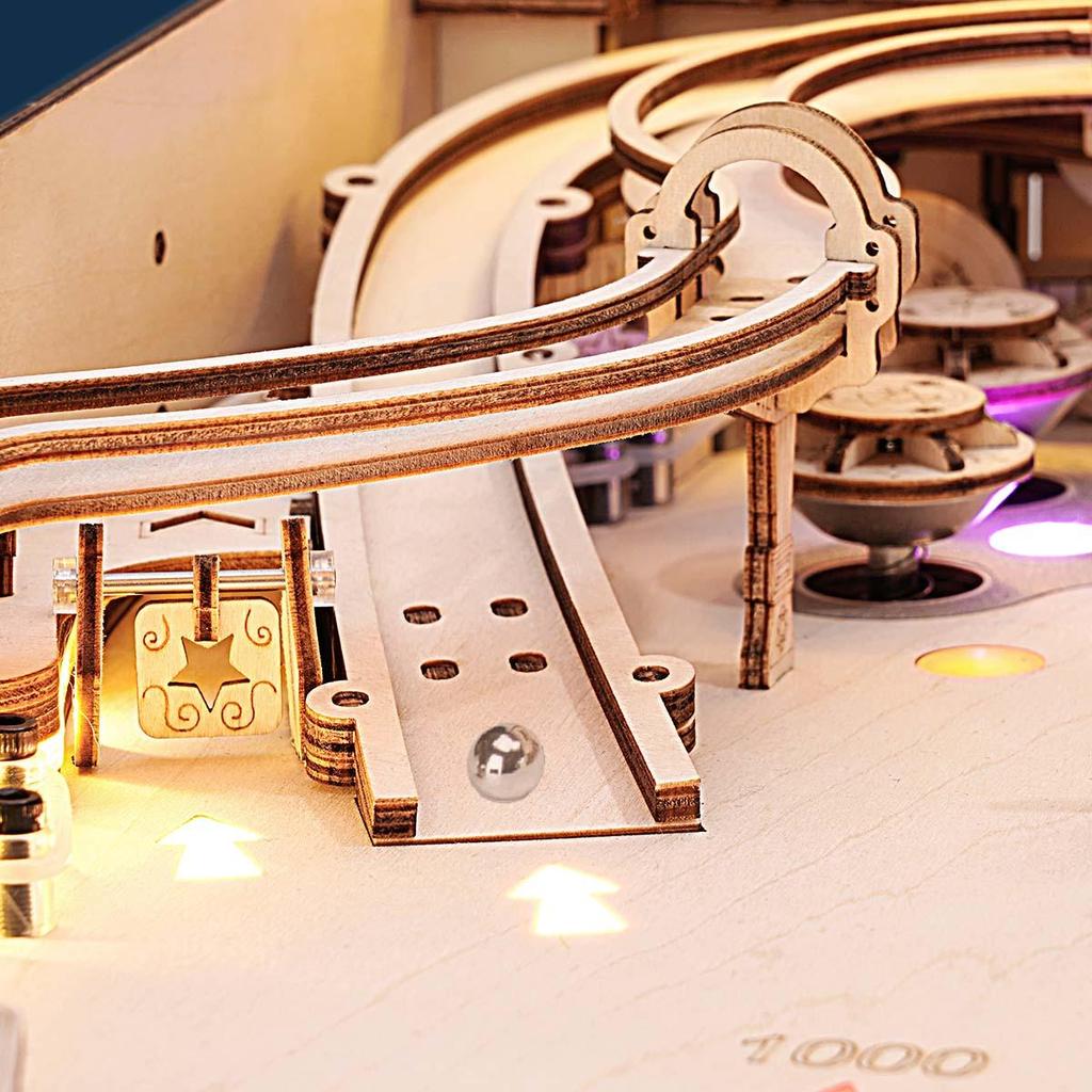 ROBOTIME ROKR 3D Pinball Machine 3D Wooden Puzzle EG01