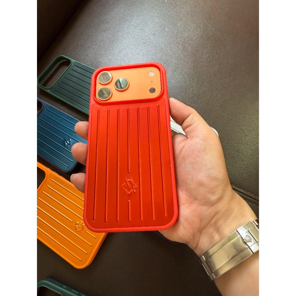 Бизнес Люкс 3D Чехол-чемоданчик для телефона IPhone 17 Pro Max 16 15 14 Из Алюминиевого Сплава Защитная Крышка Сзади с Упаковкой в Подарочную Коробку