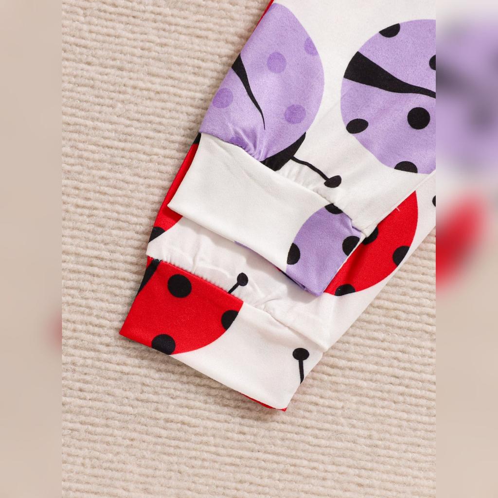 Комплект детского ромпера с принтом алфавита - Брюки с бантом, костюм из двух предметов