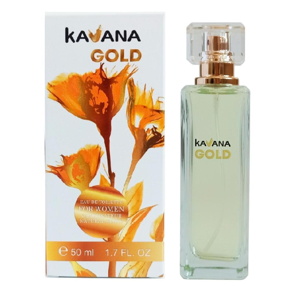 KAVANA Pink Perfume & Three Other Type Perfumes In Gold, Blue and Green Color