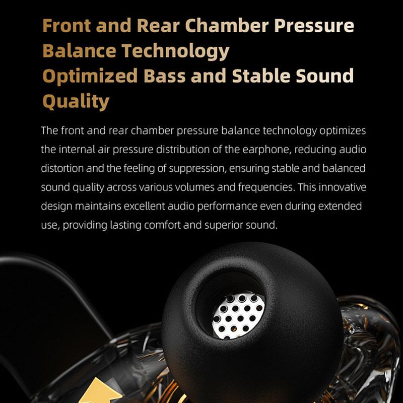 QKZ Super Bass Wired Earphones ENZO Headset 3.5MM In-Ear Earbuds With HD Microphoen Noise Cancel Headphone Cable Control