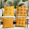 Geometric Stroke Pattern Cushion Cover Silky Short Plush Invisible Zipper Dustproof Sofa Pillow Case for Home Decor