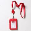 Chicven Reel Holder Necklace Card Wallet Employee ID Holder ID Transportation Card Student ID Pass Business Card Case W02