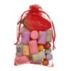 Gifts Strap Red/White Drawstring Candy Pouch Organza Bags Jewelry Packaging Bags Gift Pouches