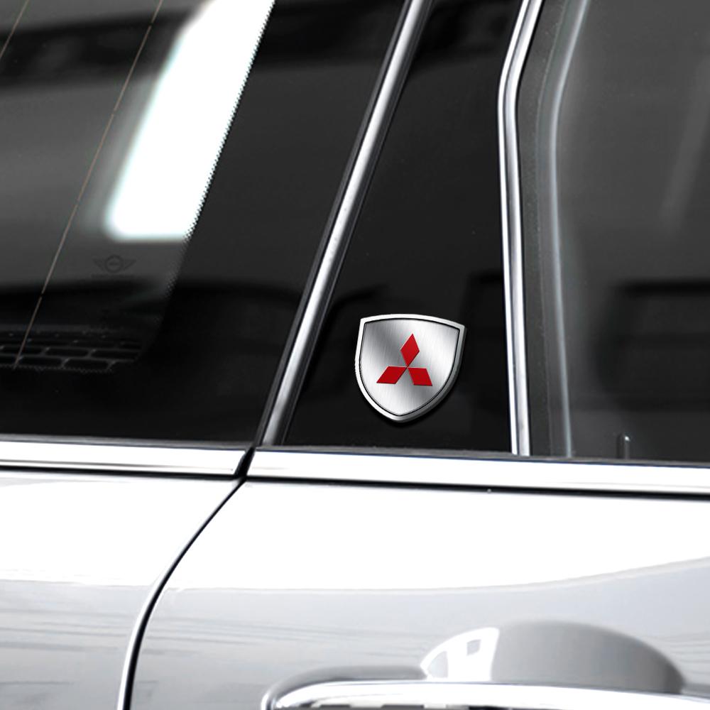 Car Styling Logo Car Body Fender Stickers Decoration For Mitsubishi Space Star Cross Asx Pajero EX Lancer 9 Outlander Xl Eclipse