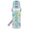 Skater Children's Stainless Steel Kids Water Bottle Direct Drinking 470ml Happy & Smile Girls SDC4