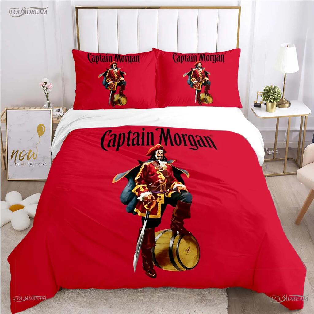 Captain morgan Casal Всесезонный пододеяльник Одеяло Постельное белье Мягкий пододеяльник и наволочки Для мальчика Односпальный/Двуспальный/Королевский/Кинг
